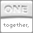 Six- displays text fragments with 'ONE' repeated in top , 'together,' 'we can make,' 'poverty history.', and 'visit one.org' in lower