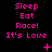 Pixelated pink text on black background with animated symbols changing across frames.