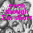 Two side-by-side grayscale images of a cartoon character with pink text overlays, one reading "even though I'm short" and the other "I'm one BIG klutz".