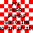 Red and white checkered background with black pixelated text reading 'MY HEART PUMPS GASOLINE' in two , repeated twice horizontally