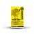 A pixelated yellow rectangular icon with dark brown accents and a subtle shadow effect on a white background.