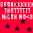 Red background with dark purple stars and repeated white pixelated text reading 'GROWKKKKK', 'THATTTTT', 'MIGAH NO<8' in two horizontal