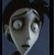 Animated pixel art of a character with wide eyes and pale skin, accompanied by text reading 'johnny is still hott' in blue font on black background.