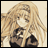 Pixelated anime-style character with long blonde hair and dark clothing, next to black background with white text reading 'Anime IM' and 'com'
