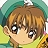 Pixelated anime-style character with brown hair and large eyes, wearing a green cap and yellow top against a green background.