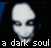 Four- of pixelated faces with text 'a dark soul' repeated below each , featuring a red face in the bottom-left and white faces elsewhere