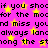 Pink background with yellow stars and repeated black text reading "if you shoof if you shoot for the moon rd miss you'd miss you always lancalways lan among the stong the st".