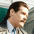Static 50x50 pixel icon showing a close-up of a person with dark hair and light skin wearing a white shirt, set against a blurred background with teal and gray tones.