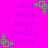 A bright pink background features repeated purple text and green pixelated square animations. The text reads 'only fools have buddy icons' in a light blue hue, with four distinct green animated squares positioned around the corners of each text block.