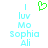 A static pixel art image with cyan text and a green heart symbol above the text.