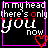 nine pixelated displays the phrase "In my head there's only you now" with a heart symbol, each showing distinct animation states