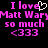 Pixelated text in bright pink on black background with a white heart symbol replacing the 'o' in 'love', repeated twice side-by-side.