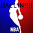 A pixelated NBA-themed buddy icon with a blue and red background, featuring a white basketball player silhouette holding a ball.