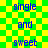 Green and yellow checkered background with blue text reading 'single', 'and', 'sweet' in alternating