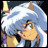 A pixelated anime-style character with light blue hair and glasses appears on the left side of a contact sheet, while the right side displays stylized text reading "Anime IM" above a smaller signature-like mark.
