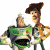 Two pixelated cartoon characters stand side-by-side, one in green armor with a black chest plate and the other in a brown cowboy hat and tan shirt, both facing right with neutral expressions.