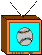 Six pixel-art television sets display sports-themed scenes: baseball, explosion, baseball player, surfing, gymnastics, and cycling.