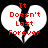 Two identical pixelated heart-shaped icons with red text reading "It Doesn't Last Forever" on a black background.