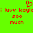 Red pixelated text and a heart symbol on a bright green background with repeated phrases.