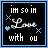 Animated contact sheet of 10 AIM buddy icons showing variations in text and symbols on a black background with blue border.