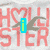 Pixelated collage of four distinct buddy icon designs with text and symbols including 'HOLLYSTER', a heart, dollar signs, and an animal silhouette.