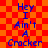 Blue text on red-orange checkered background reads "Hey I Ain't A Cracker" in two identical vertical