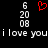 A static pixel art image with a black background, red heart symbol, white numbers and text.