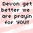 Pixelated text on a pink and white striped background with repeated phrases.
