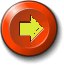 Two circular orange buttons with white outlines, each containing a right-pointing arrow; left button has yellow arrow with pixelated edge, right button has solid brown arrow.
