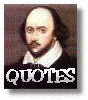 Portrait of a man with dark hair and mustache wearing white ruffled collar, black clothing, and text "QUOTES" below.