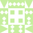 Green and white pixelated grid with four light green squares in the center, surrounded by repeating patterns of crosses and arrows.