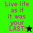 Pixelated text 'Live life as if it was your LAST!' in pink on green and black backgrounds with star symbols.