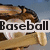 A baseball glove holding a ball with text changing across six to form the phrase "Baseball Is My Life Is Just Everything Else Details"
