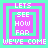 Four identical pixelated display layered squares with text: 'LETS SEE HOW FAR WE'VE COME' in white on cyan and magenta backgrounds