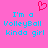 Pixelated pink background with cyan text reading "I'm a VolleyBall kinda girl" and red heart symbol above.
