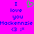 A static pixel art image with a bright pink background displaying blue text and symbols arranged in two mirrored