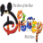 Pixelated cartoon character with black ears, red nose, and colorful outfit holding a staff on gray background.