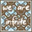 Brown and light blue patterned background with swirling motifs and central floral design, text "we are infinite" visible in some frames.