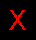 Red X symbols on black backgrounds separated by gray vertical bars in a