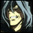 Pixelated anime-style character face with light blue hair and yellow skin on left, alongside pixelated text "Anime IM" above smaller "com" on black background.