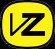 Static yellow rounded square icon with bold black stylized 'VZ' letters centered on a solid background.
