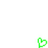 Green pixelated heart icons positioned at top-left, top-right, and bottom-left corners of a gray rectangular shape against white background.
