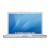 Pixelated static image of a laptop with a blue screen and silver body, viewed from a slightly elevated angle.
