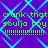 Static pixel art with purple background, cyan pattern, and green text repeating 'crank that crank that soulja boy soulja boy !!!!!!!!!!!' in four identical quadrants