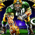 Pixelated static image of a cartoon football player in green and yellow uniform holding a blue ball, with partial text visible on the right side.