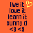 Pixelated text and symbols on an orange background with a yellow heart symbol appearing in the top-right corner.