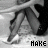 Black-and-white animated icon shows a person's legs in motion with text changing across frames.