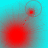 Four- shows red circular shapes on cyan background with dotted lines connecting them, transitioning between positions