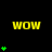 Yellow 'WOW' text appears above green plus signs on a black background, with varying numbers of plus signs in vertical stacks.