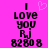 Pixelated text on bright pink background with a heart symbol above the word 'LOVE' in two side-by-side frames, one showing an animated heart and the other static.